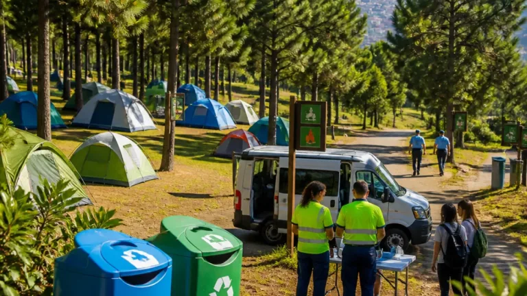 Funchal reforça prevenção de incêndios e gestão de resíduos junto aos campistas do Rali