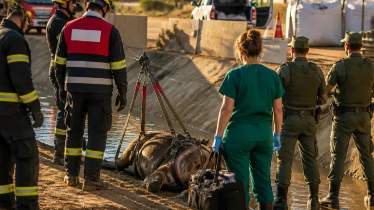 GNR coordena resgate de equídeo em Albufeira após quatro horas de operação