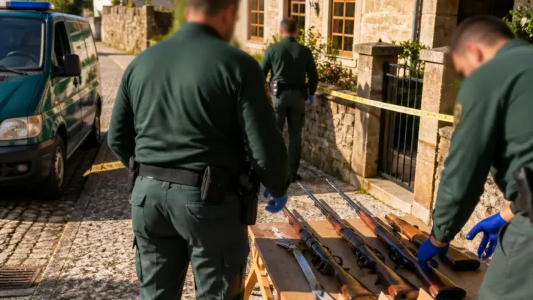 GNR detém homem em Vila Real e apreende três espingardas, sabre e 42 cartuchos