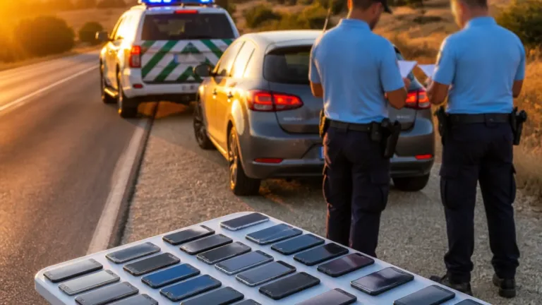 GNR detém quatro suspeitos de carteirismo em Albufeira e recupera 29 telemóveis