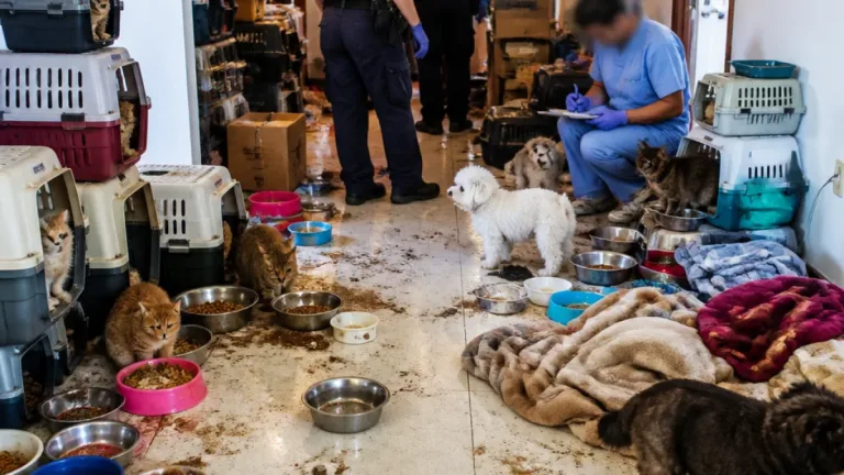 GNR fiscaliza habitação no Montijo com 32 animais e investiga riscos de saúde pública