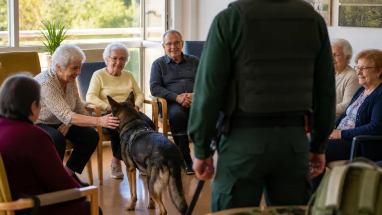 GNR leva binómios caninos à Residência Sénior de Cete e cria manhã de proximidade em Paredes