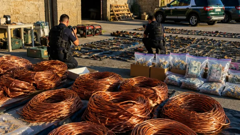 Gouveia: GNR desmantela rede que terá lucrado mais de 80 mil euros com cobre furtado