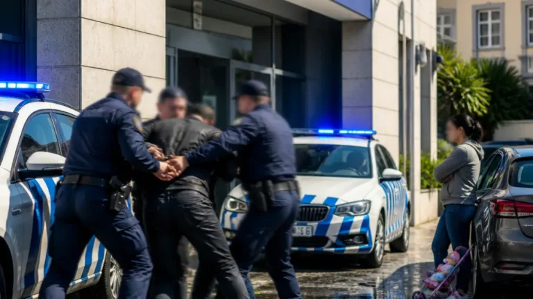 Homem detido em frente à esquadra de Leiria por alegada violência contra a companheira