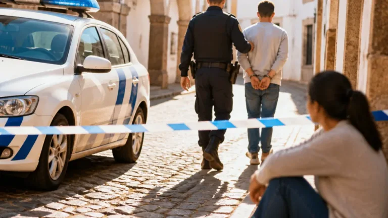 Homem fica em prisão preventiva após agredir companheira na via pública em Évora