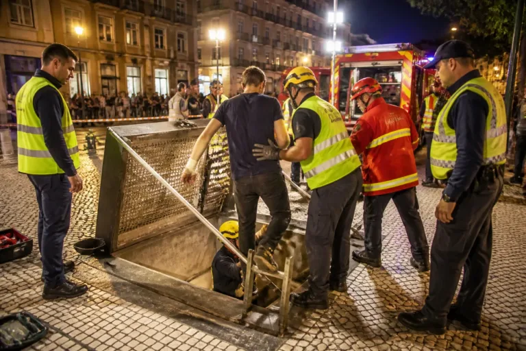 Homem resgatado de contentor subterrâneo na rua Júlio Dinis mobiliza bombeiros e PSP