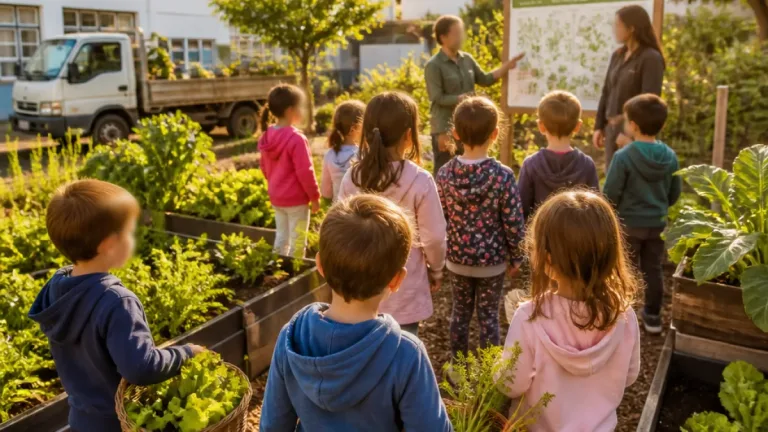 Horta: lições da colheita escolar de Primavera do Leste para a educação alimentar local