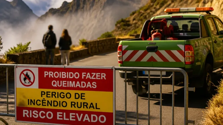 IFCN declara risco elevado de incêndio e proíbe queimadas nas zonas montanhosas