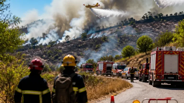 Incêndio ativo na Urqueira mobiliza meios e exige precaução em Ourém