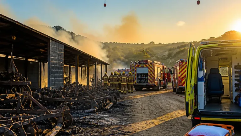 Incêndio em Chaves consumiu armazéns e alfaias e obrigou a evacuação preventiva
