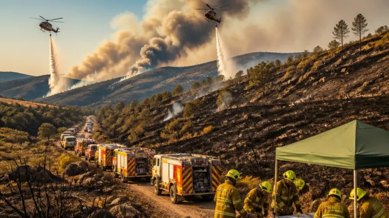 Incêndio em Chaves entra em fase de resolução após mobilização de larga escala