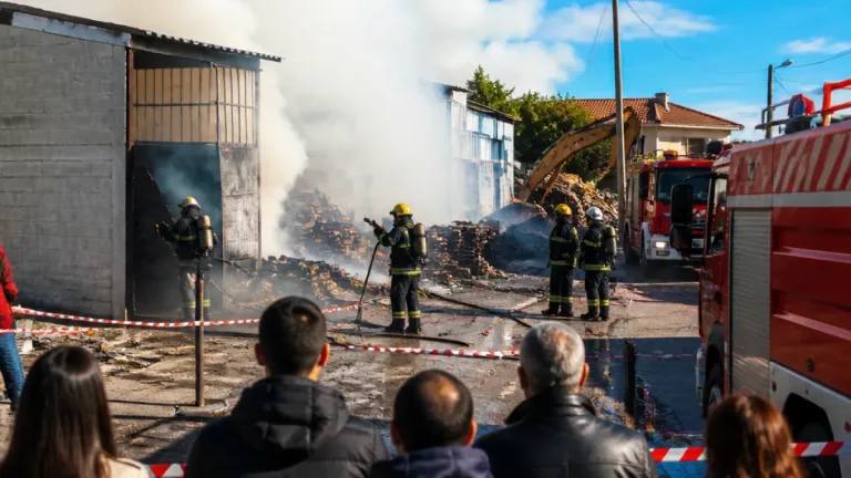 Incêndio em estaleiro de Belas mobiliza meios em Sintra