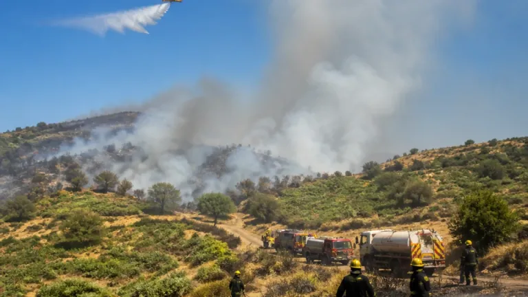Incêndio em Famalicão mobiliza 62 operacionais e dois meios aéreos