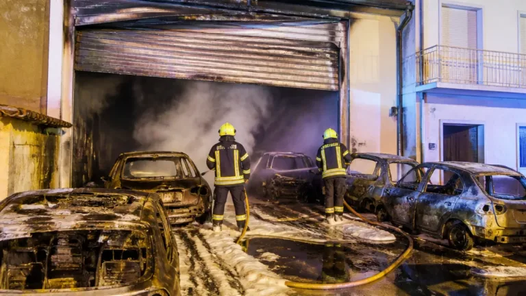 Incêndio em garagem em Póvoa de Midões destrói quatro viaturas sem feridos