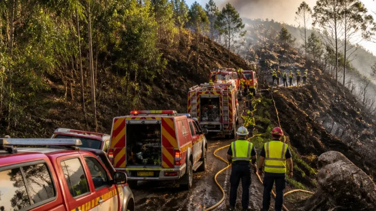 Incêndio em Gondomar permanece ativo após pequeno reacendimento na Lomba