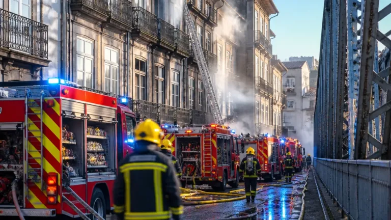 Incêndio em habitação na Rua Miguel Bombarda mobiliza 21 operacionais em Vila Real
