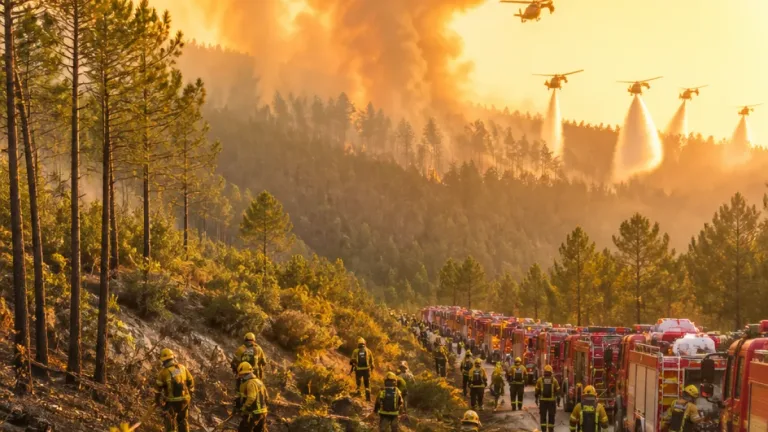 Incêndio em Netos mobiliza largo dispositivo em Pombal