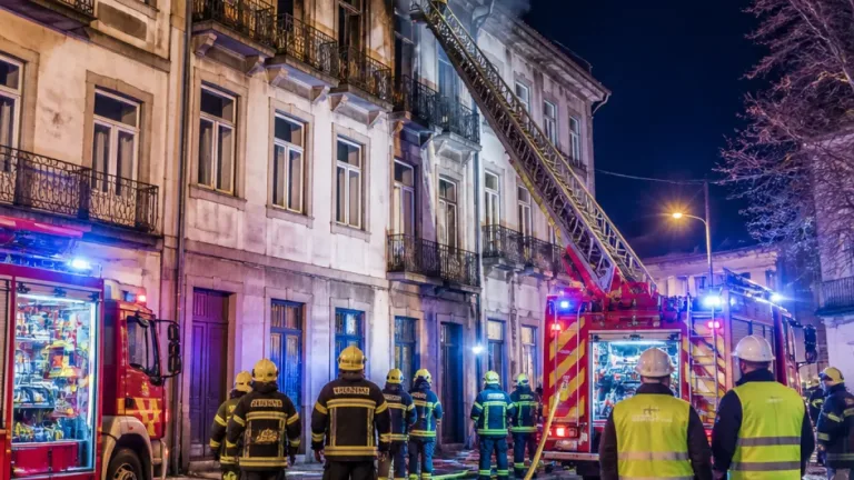 Incêndio em prédio antigo mobiliza meios de emergência em Vila Real