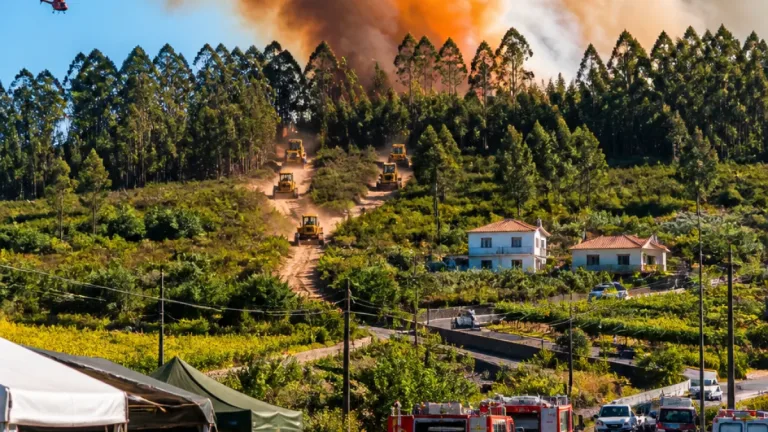Incêndio em Soure mobiliza mais de 200 operacionais e máquinas de rasto para travar chamas