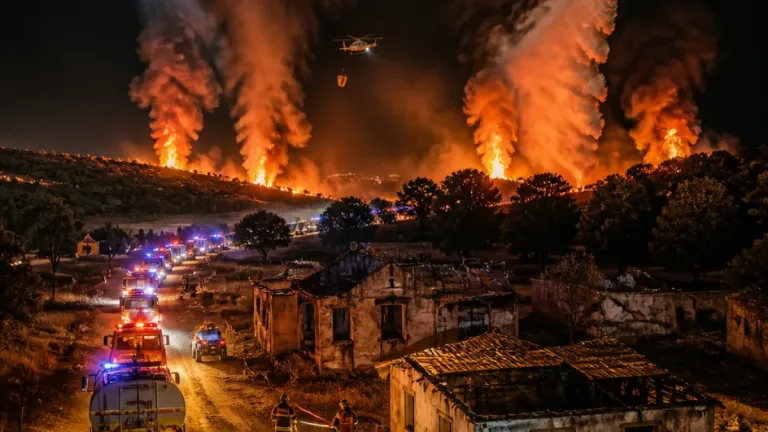 Incêndio em Valpaços propaga-se a Mirandela e Vinhais: três frentes ativas e reforço de meios