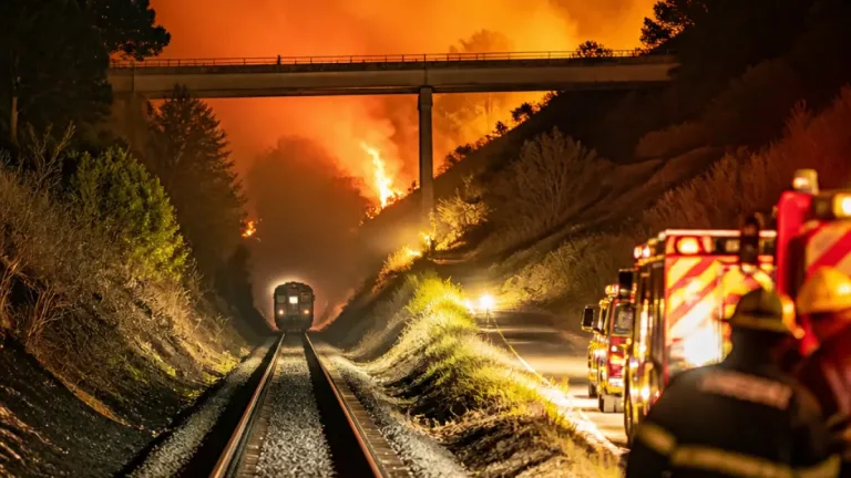 Incêndio em Vila Franca de Xira interrompeu Linha do Norte e condicionou ponte Marechal Carmona