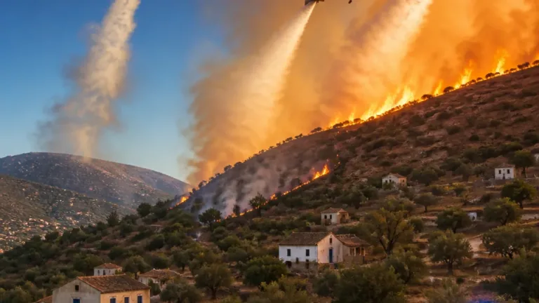 Incêndio em Zibreira mobiliza meios aéreos e dezenas de operacionais em Torres Novas