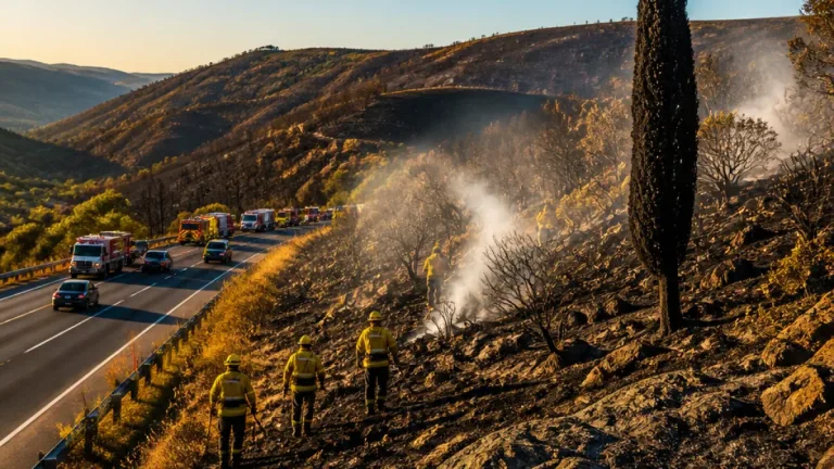 Incêndio na Guarda dominado durante a madrugada com perímetro de 40 km