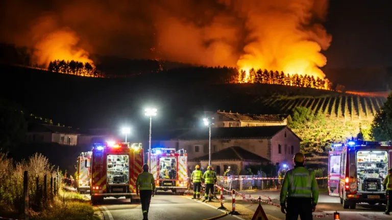 Incêndio na Guarda mantém frentes ativas e deixa operacionais feridos