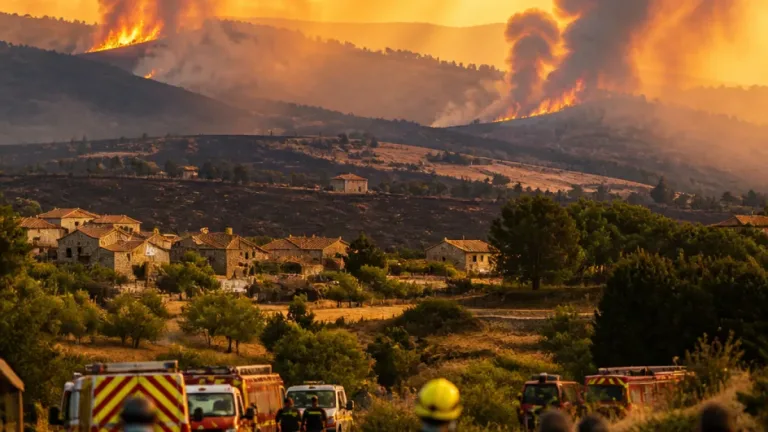 Incêndio na Guarda mantém três frentes ativas e preocupa autarcas de concelhos vizinhos