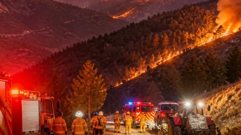 Incêndio na Guarda permanece ativo e preocupa autarcas de municípios limítrofes