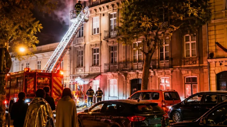 Incêndio na Rua do Conde Redondo deixa prédio inabitável e várias dezenas desalojados