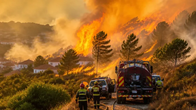 Incêndio no distrito da Guarda mantém frentes ativas e preocupa autarcas