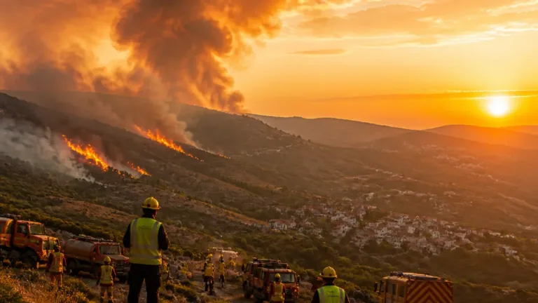 Incêndio no distrito da Guarda mantém frentes ativas e preocupa autarcas