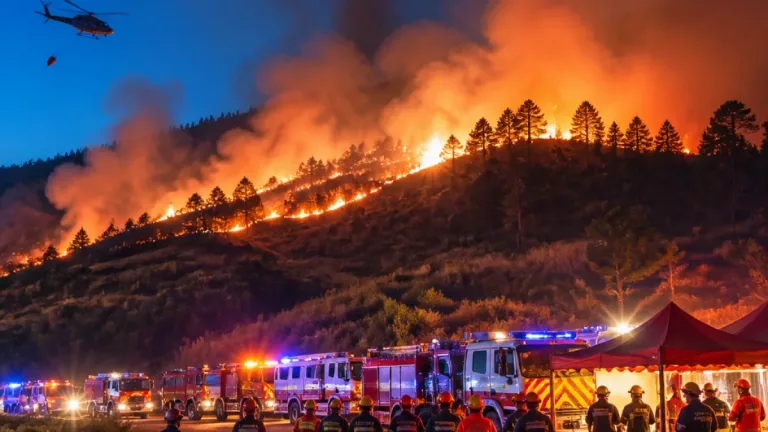 Incêndio que atinge Mirandela mantém frentes ativas e mobiliza centenas de operacionais