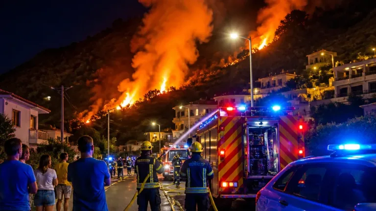 Incêndios em Machico: fogo atinge sítio da Graça e há foco no Poço do Gil