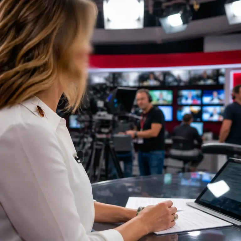 Barata interrompe directo nos EUA e repórter permanece impassível perante o episódio
