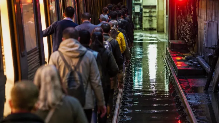 Inundação em salas técnicas paralisa Linha Vermelha do Metro e deixa passageiros a caminhar na via