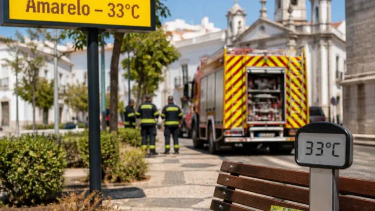 IPMA mantém aviso amarelo para Faro: calor até 33°C e atenção ao risco de incêndio