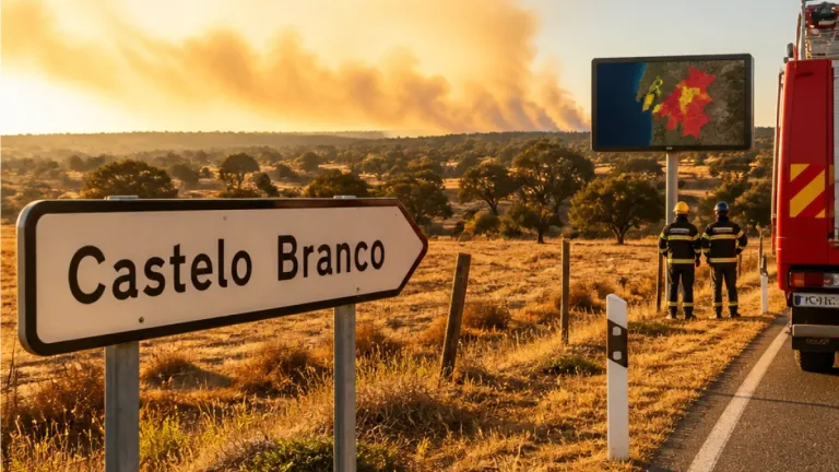 IPMA mantém dezenas de concelhos em risco máximo de incêndio, incluindo Castelo Branco