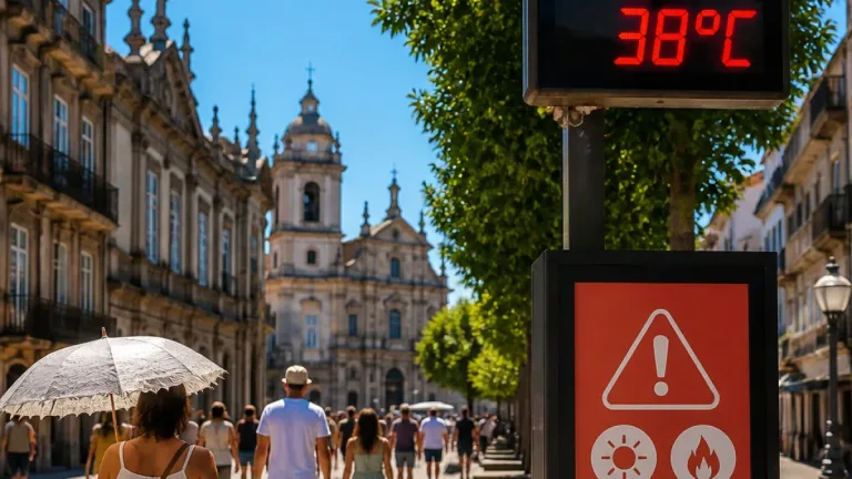 IPMA prevê 38ºC em Braga na segunda-feira e alerta para risco generalizado de incêndio