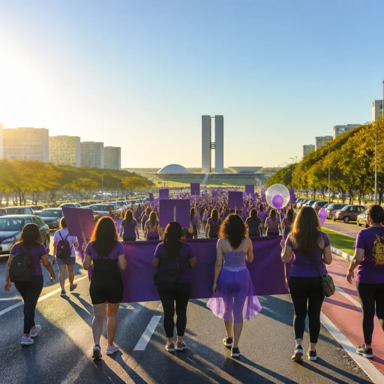 Mulheres ocupam o Eixão do Lazer em Brasília para alertar sobre o lipedema