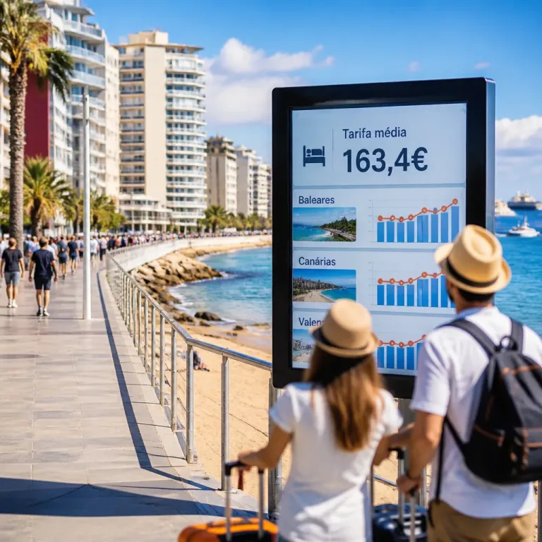 Preços dos hotéis em Espanha sobem: tarifa média chega aos 163,4€ e destinos costeiros disparam