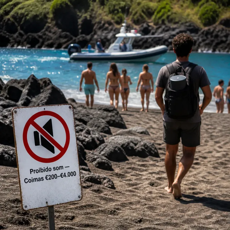 Praias dos Açores: proibidos colunas e som alto — coimas de €200 a €4.000 em vigor