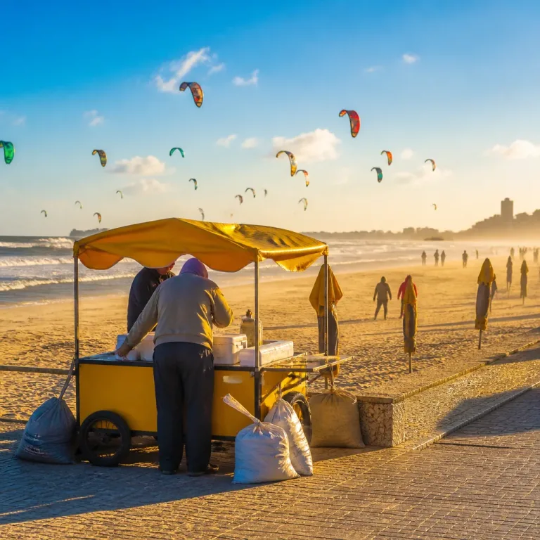 Ventania de agosto transforma Praia do Futuro: desafios para trabalhadores e impulso ao kitesurf
