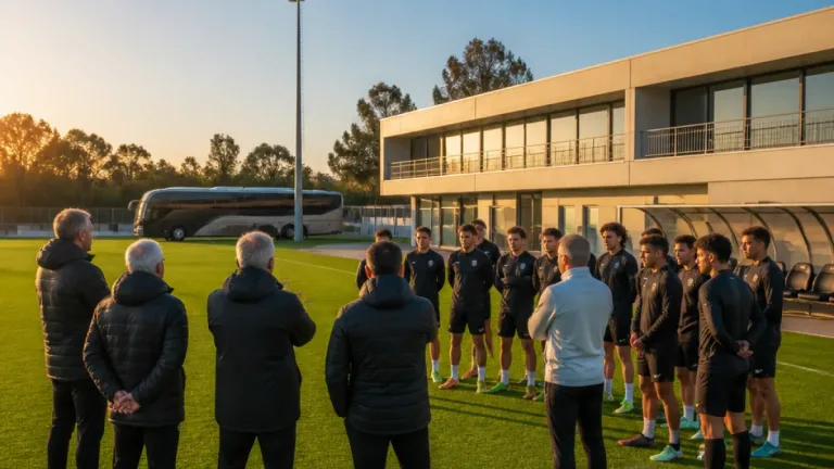 Lendas do FC Porto reúnem-se com equipa no Olival e partilham experiência com plantel