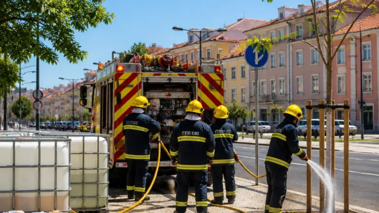 Lisboa paga 180 mil euros a bombeiros para regarem 2 695 árvores plantadas sem sistema de rega