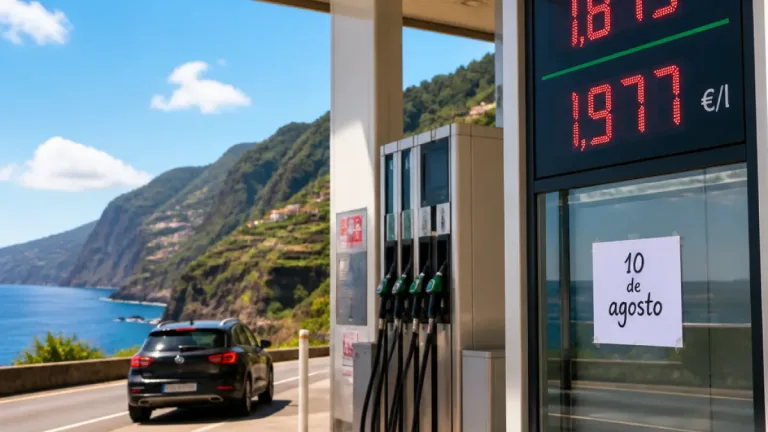 Madeira: gasolina baixa ligeiramente e gasóleo sobe a partir de 10 de agosto