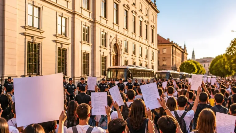 Manifestação em Lisboa exige demissão do ministro da Educação após falhas na digitalização dos exames