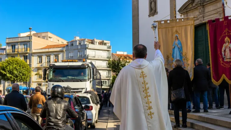 Matosinhos celebra São Cristóvão com missa, procissão motorizada e bênção de veículos