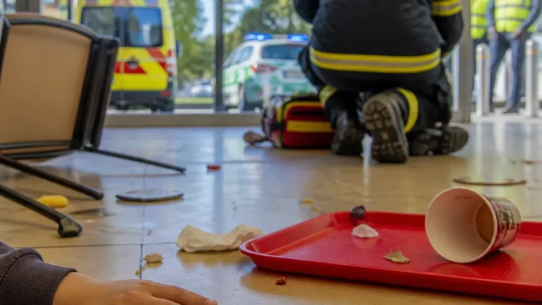 Menina de 10 anos sofre lesões graves em acidente numa área de restauração em Fafe